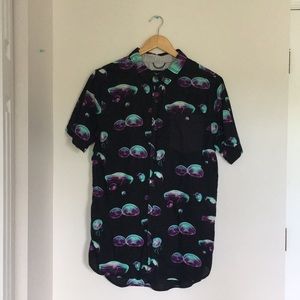 Modern Amusement short sleeve button down